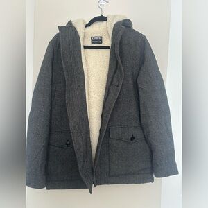 Express Men’s Water-Resistant Sherpa Lined Hooded Jacket – Medium